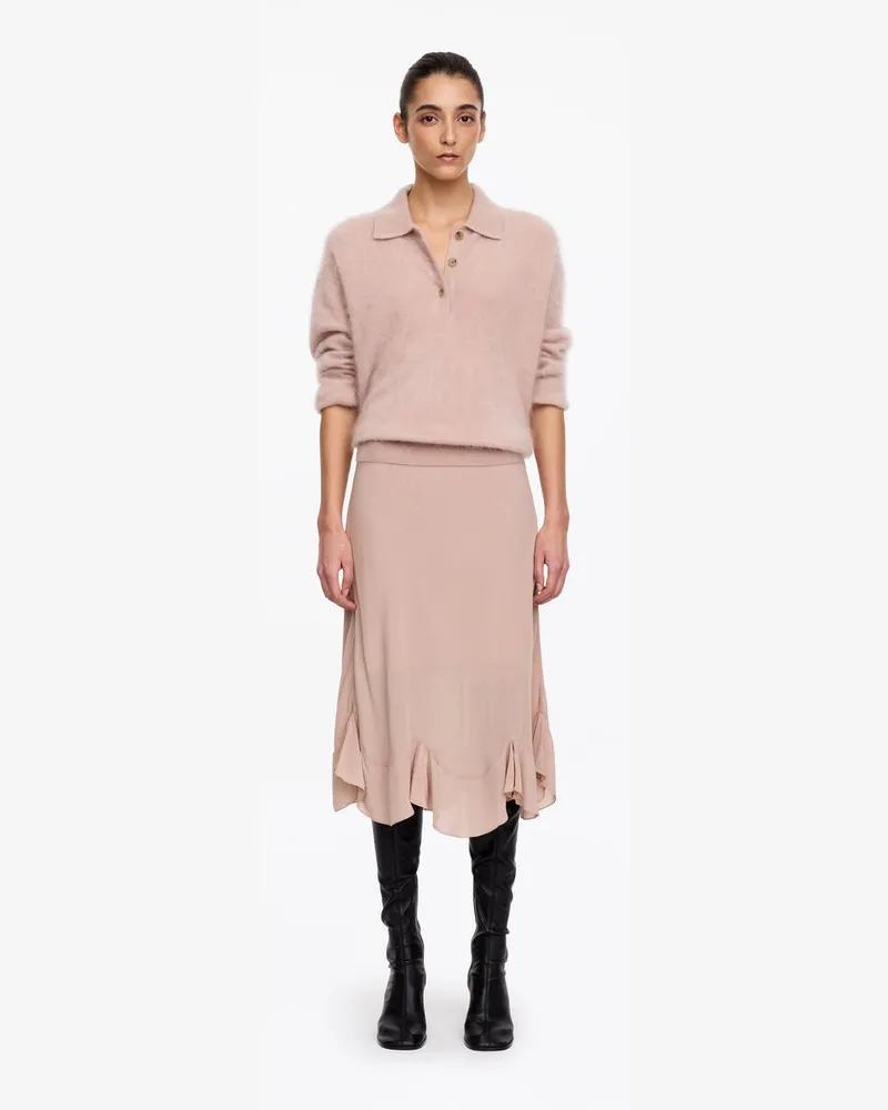 Arket Midirock Mit Volantsaum -Rosa Rosa