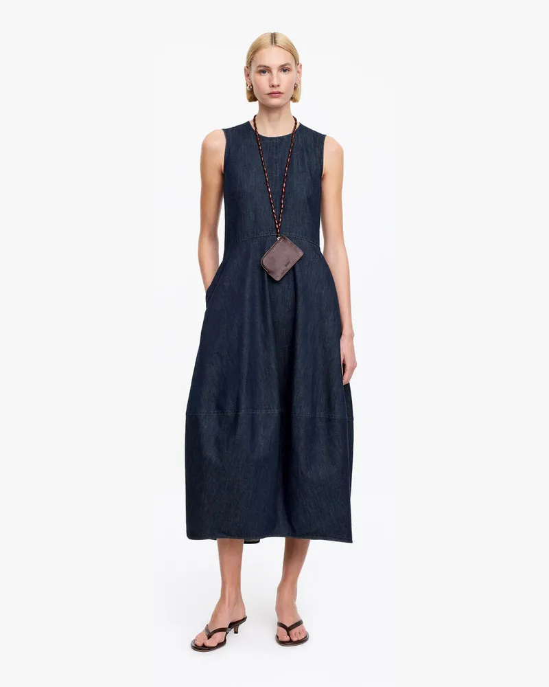 Arket Jeanskleid Mit Barrel-Schnitt -Blau Blau