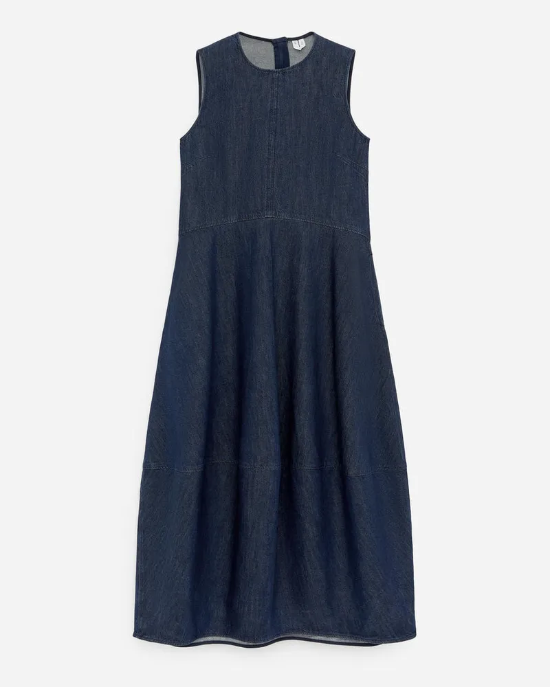 Arket Jeanskleid Mit Barrel-Schnitt -Blau Blau