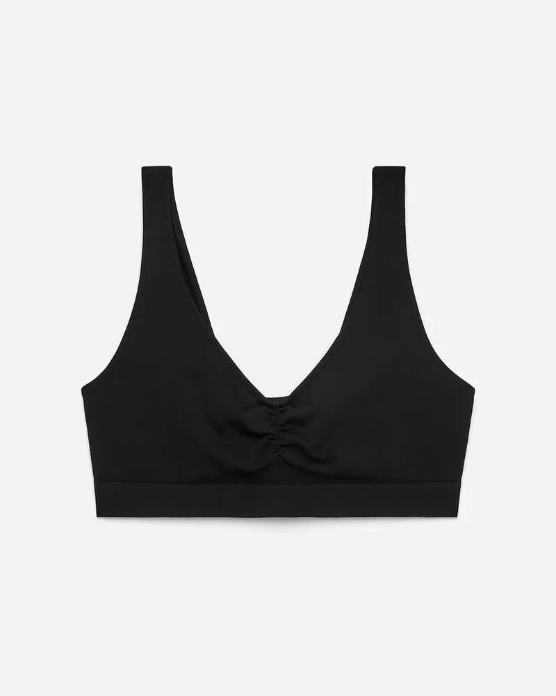 Arket Nahtloses Top -Schwarz Schwarz