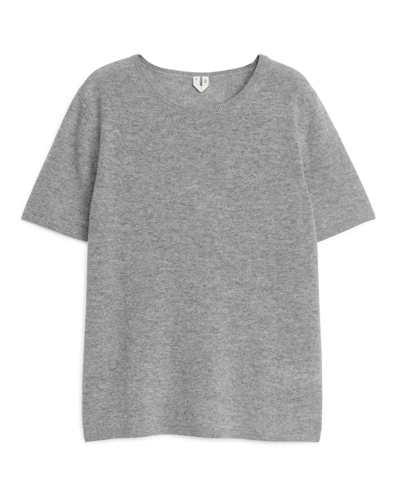 Arket T-Shirt Aus Kaschmir -Grau Grau