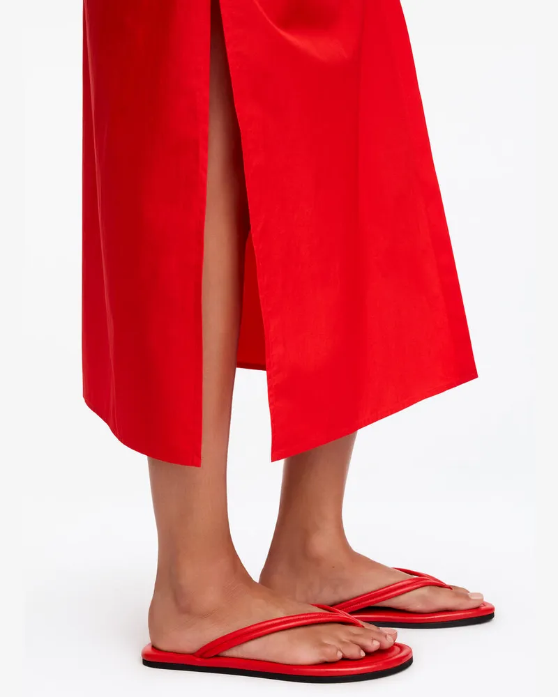 Arket Flip-Flop Aus Leder -Rot Rot