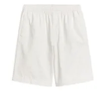 Shorts mit Kordelzug aus Baumwoll-Leinen-Mischung