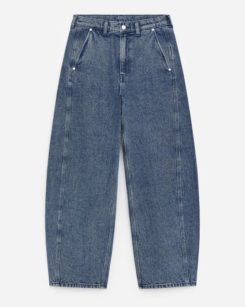 Arket Jeans Mit Barrel Legs -Blau Blau