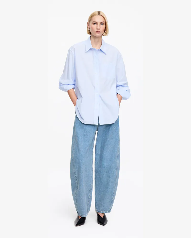 Arket Jeans Mit Barrel Legs -Blau Blau