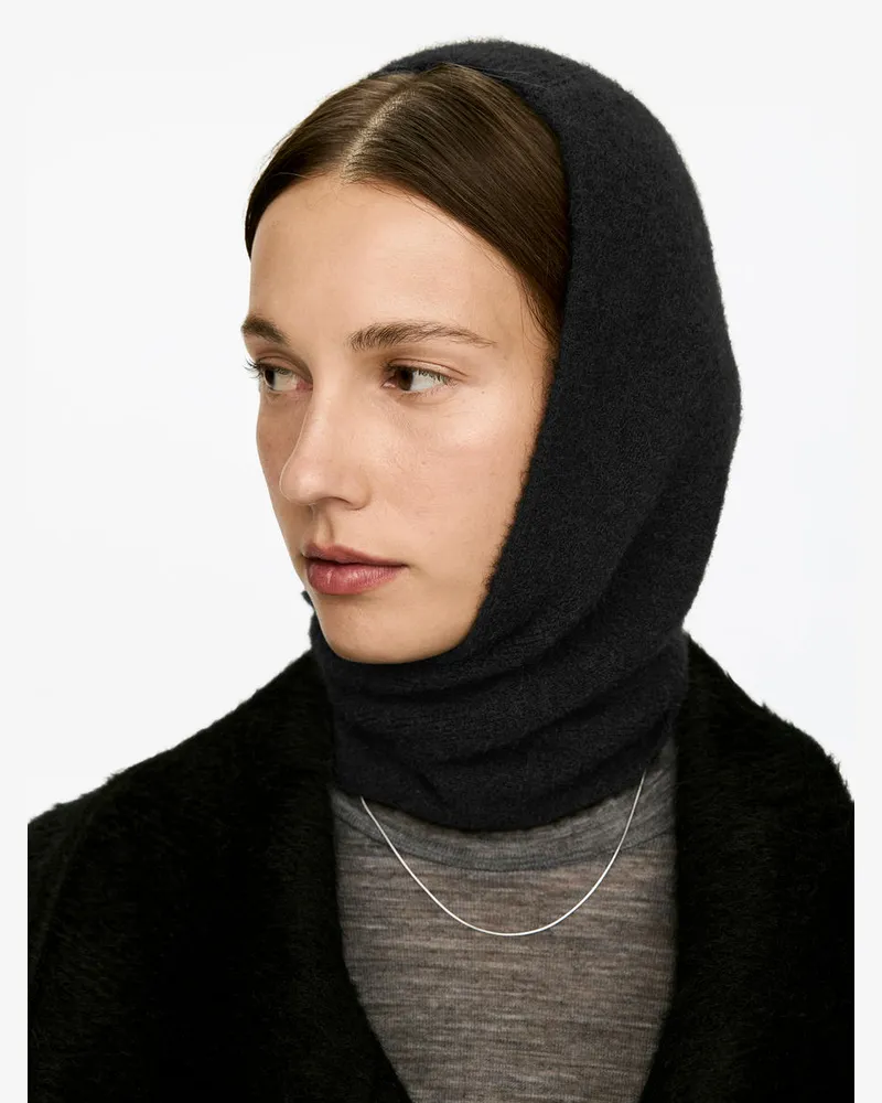 Arket Balaclava Aus Alpakawolle Und Wolle -Schwarz Schwarz