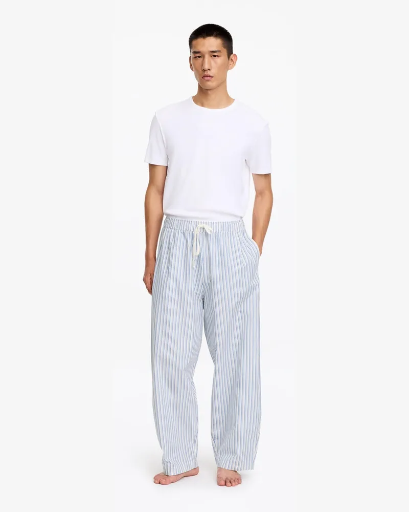 Arket Gestreifte Pyjamahose -Blau Blau