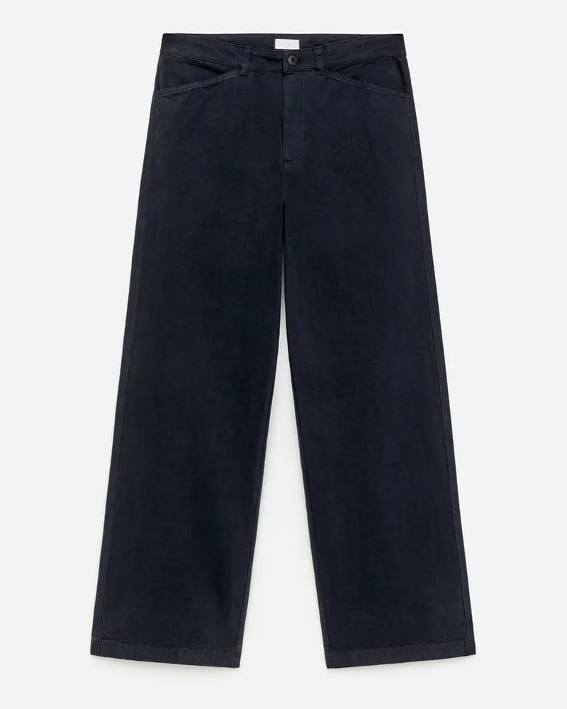 Arket Lockere Canvas-Hose -Blau Blau