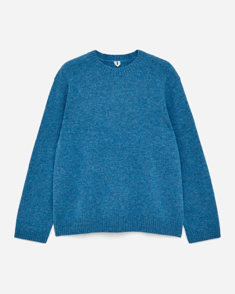 Arket Wollpullover Mit Rundhalsausschnitt -Blau Blau