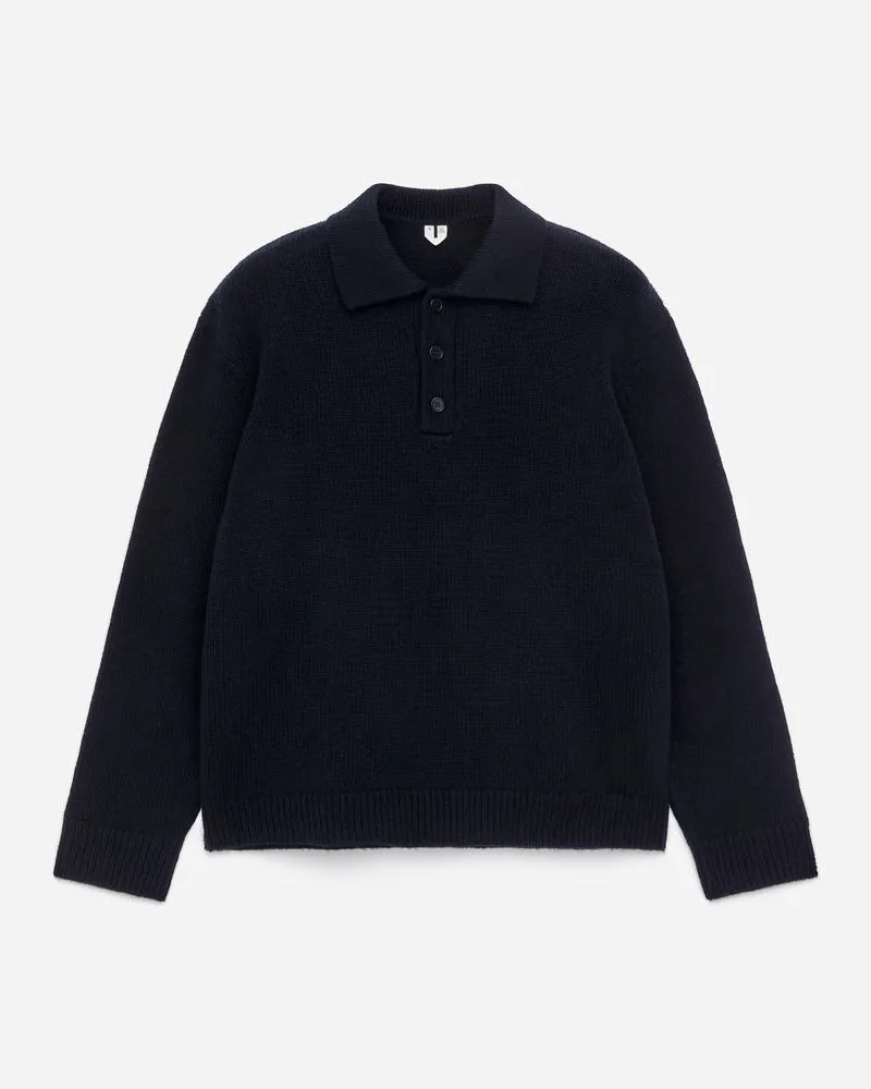 Arket Polopullover Aus Wolle -Blau Blau