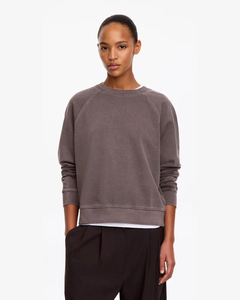 Arket Sweatshirt Aus Baumwollfrottee -Braun Braun