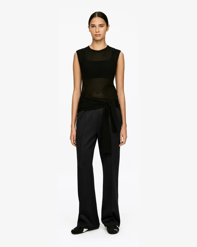 Arket Trainingshose Mit Biesen -Schwarz Schwarz