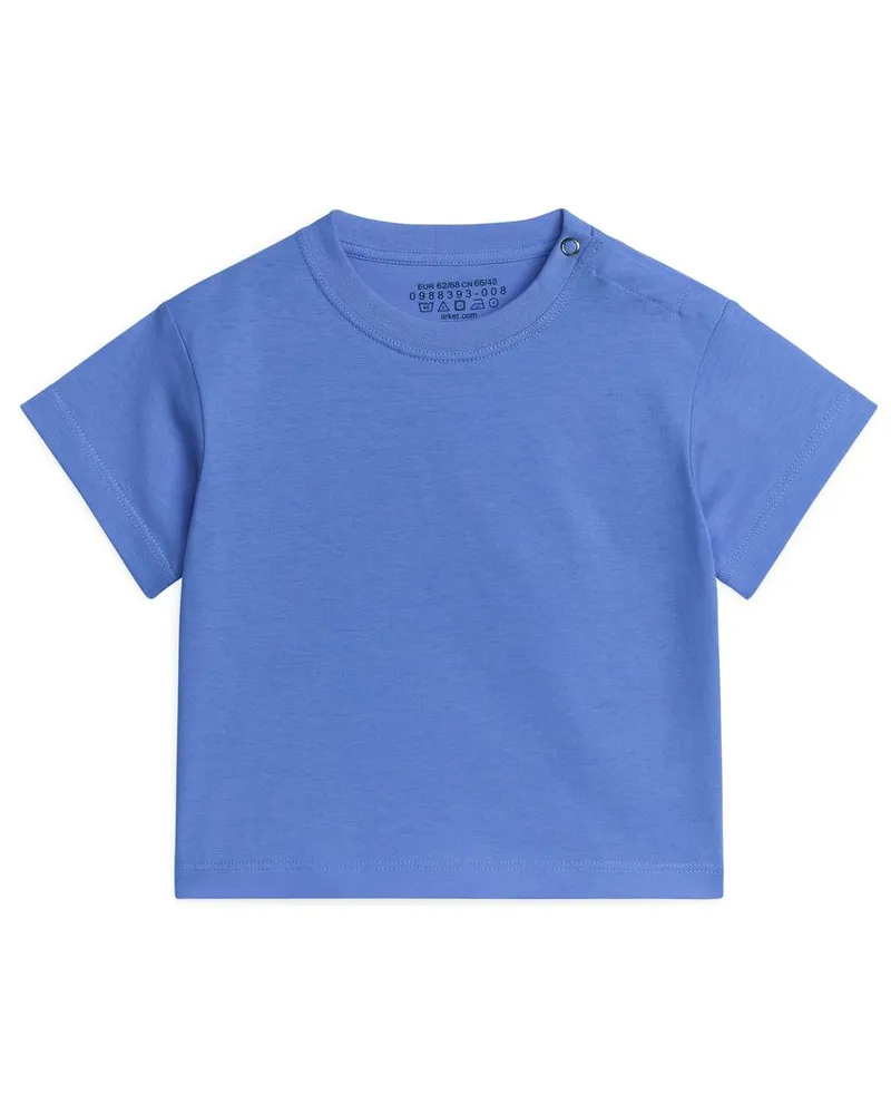 Arket Kurzärmeliges T-Shirt - Blau Blau