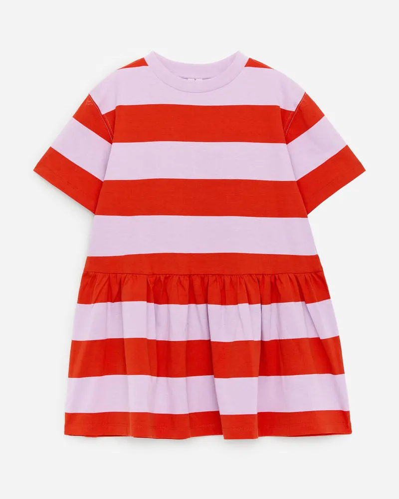 Arket Jerseykleid Mit Rüschen -Lila Lila