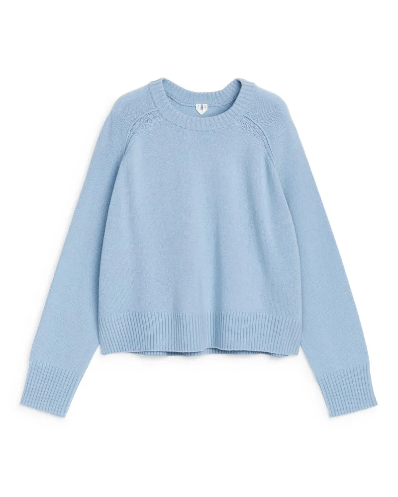 Arket Wollpullover - Blau Hellblau