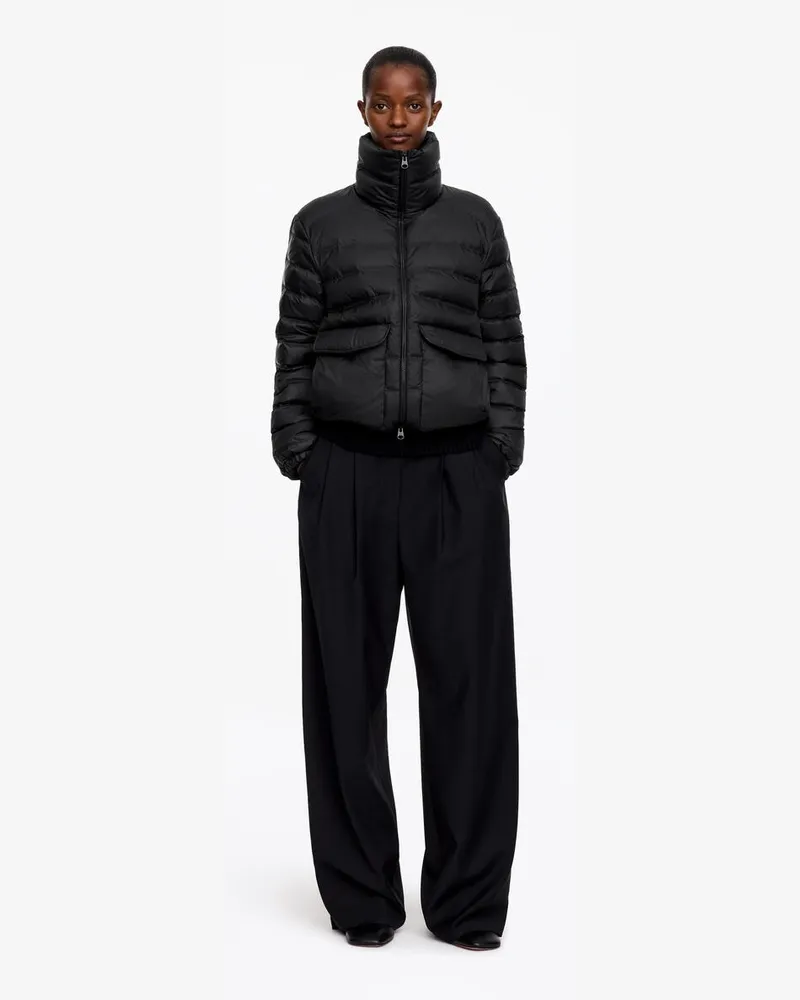 Arket Re:Down Wattierte Jacke -Schwarz Schwarz