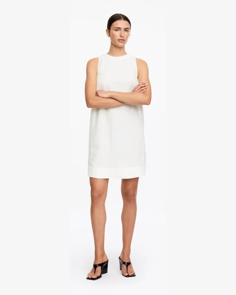 Arket Gerade Geschnittenes Minikleid -Weiß Weiß