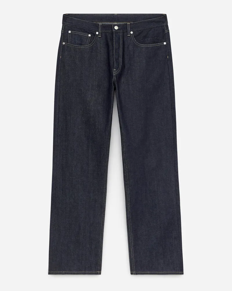 Arket Cliff Regular Straight Jeans - Blau Dunkelblau