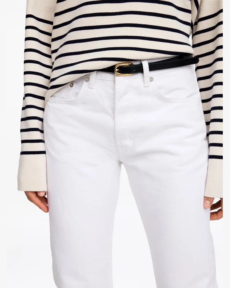 Arket Schmaler Ledergürtel -Schwarz Schwarz