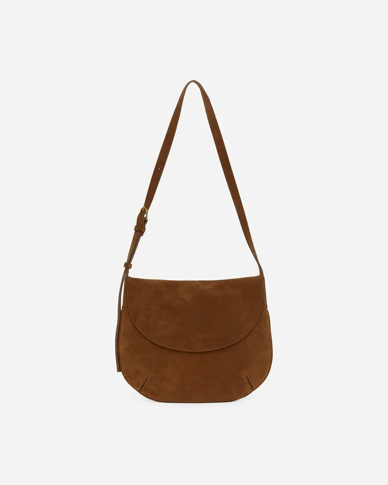 Arket Umhängetasche Aus Veloursleder -Braun Braun