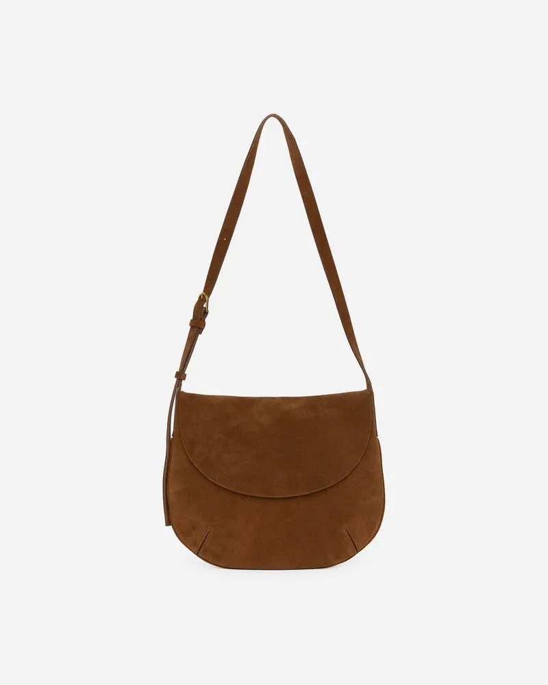 Arket Umhängetasche Aus Veloursleder -Braun Braun