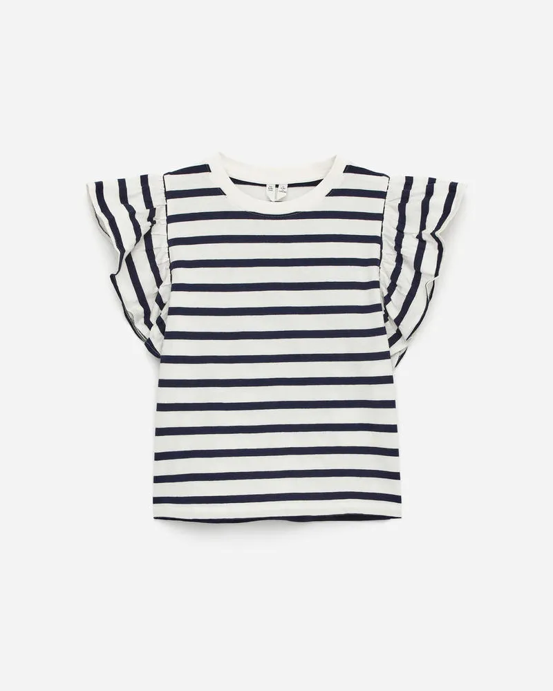 Arket Oberteil Mit Volants -Blau Blau