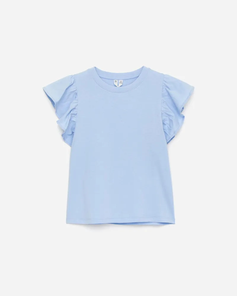 Arket Oberteil Mit Volants -Blau Blau