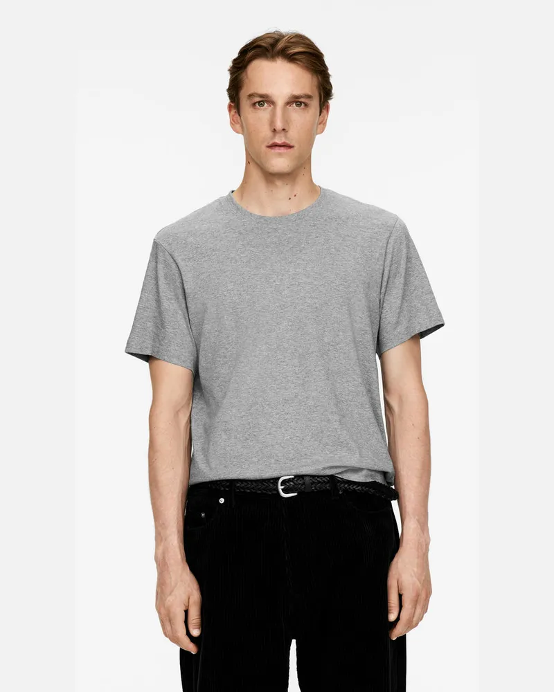 Arket T-Shirt Mit Normaler Passform 170 GSM -Grau Grau