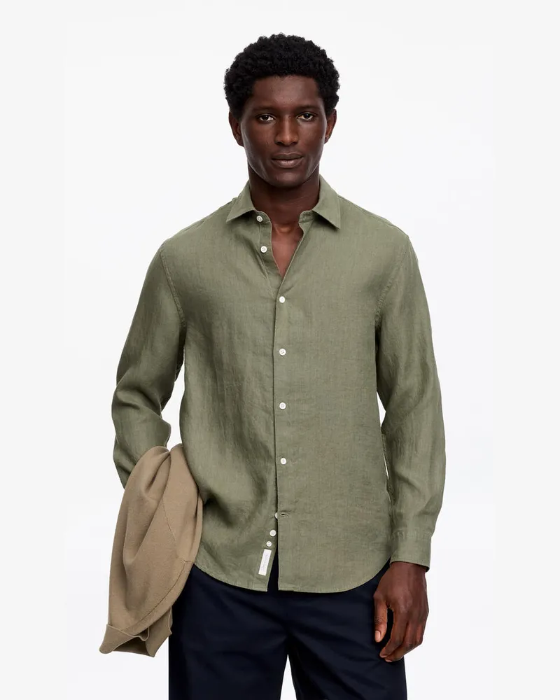 Arket Leinenhemd -Grün Grün