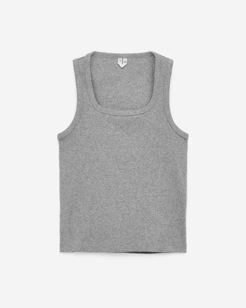 Arket Geripptes Tanktop -Grau Grau