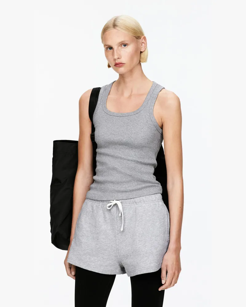 Arket Geripptes Tanktop -Grau Grau