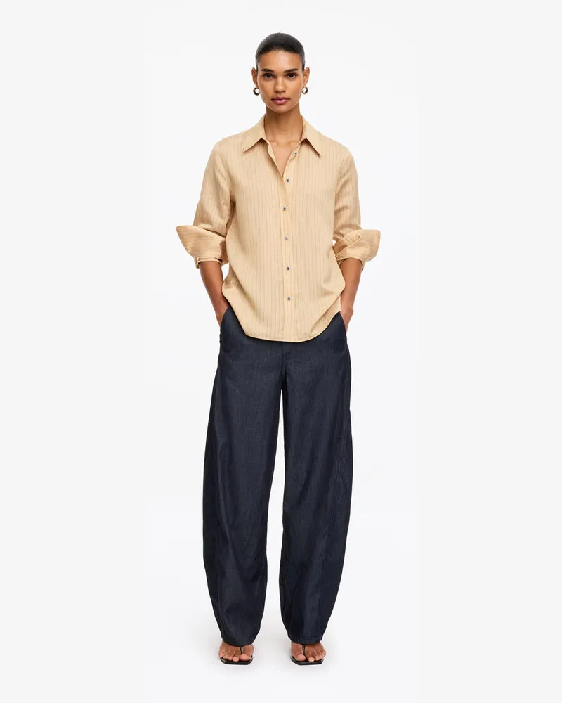 Arket Jeans Mit Barrel Legs -Blau Blau