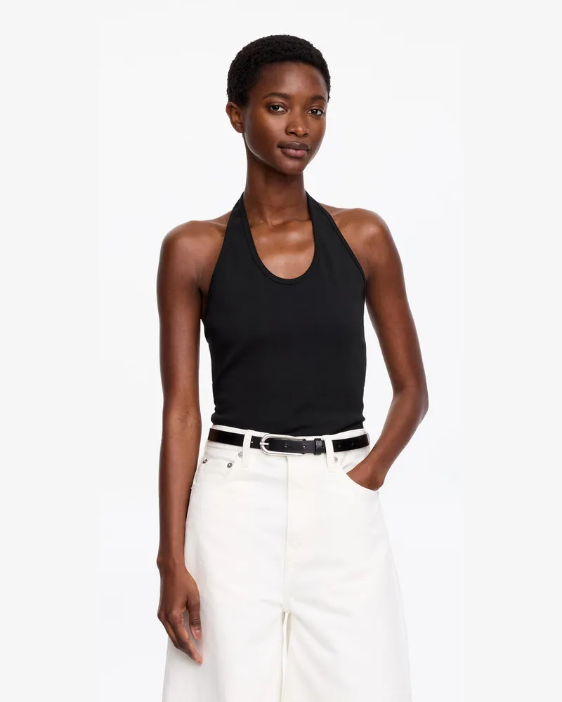 Arket Neckholder-Top -Schwarz Schwarz