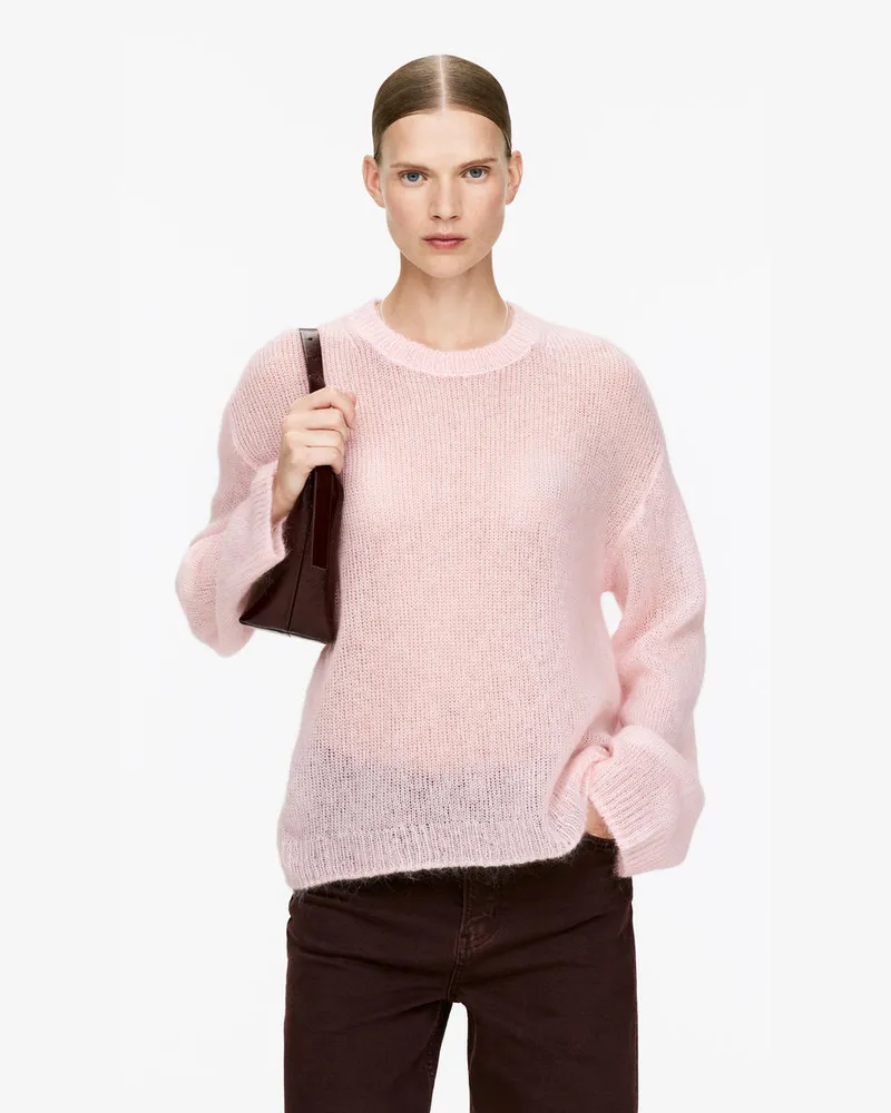 Arket Pullover Aus Wolle Und Mohair -Rosa Rosa