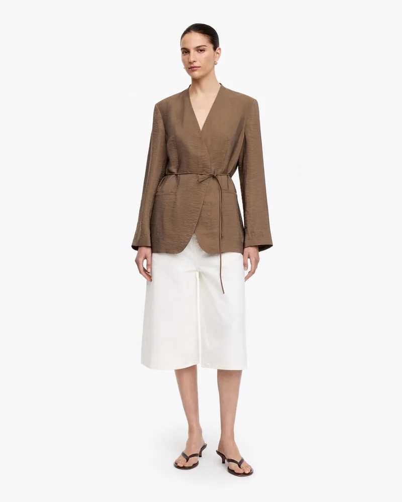 Arket Wickelblazer -Braun Braun