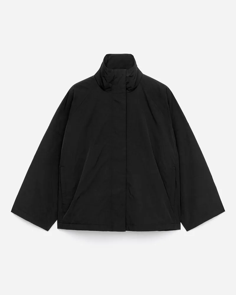 Arket Gefütterter Windbreaker -Schwarz Schwarz