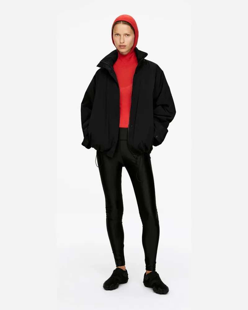 Arket Gefütterter Windbreaker -Schwarz Schwarz