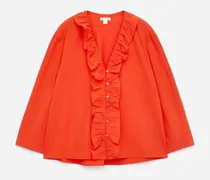 Rüschenbluse -Orange