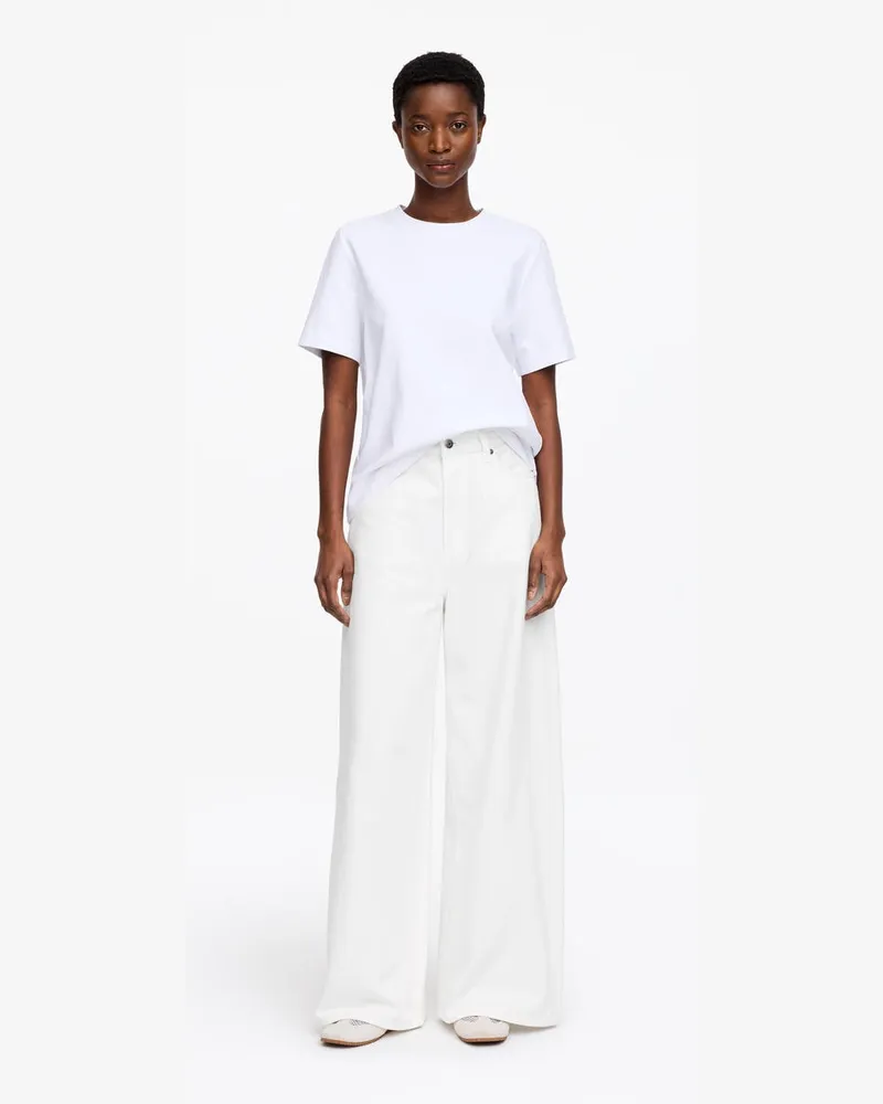 Arket CEDAR Oversized Wide Jeans -Weiß Weiß