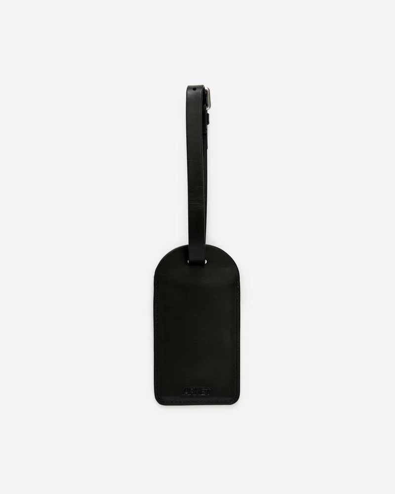 Arket Gepäckanhänger Aus Leder -Schwarz Schwarz