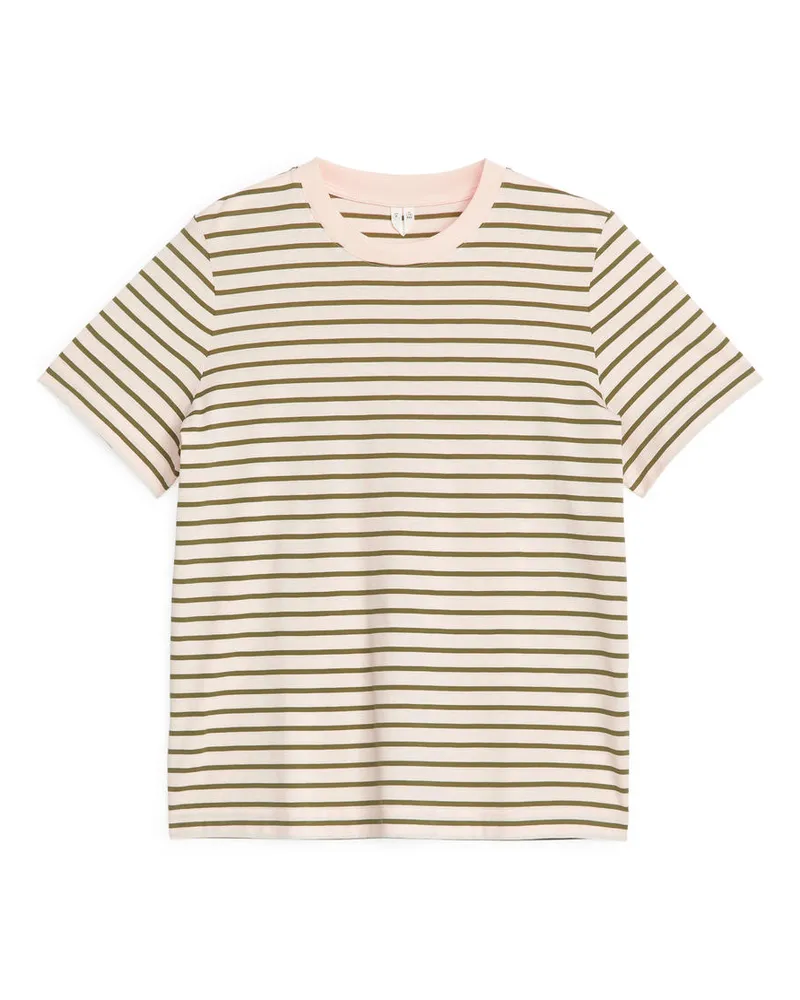 Arket Lily Leichtes T-Shirt - Rosa|Braun|Mehrfarbig Hellrosa