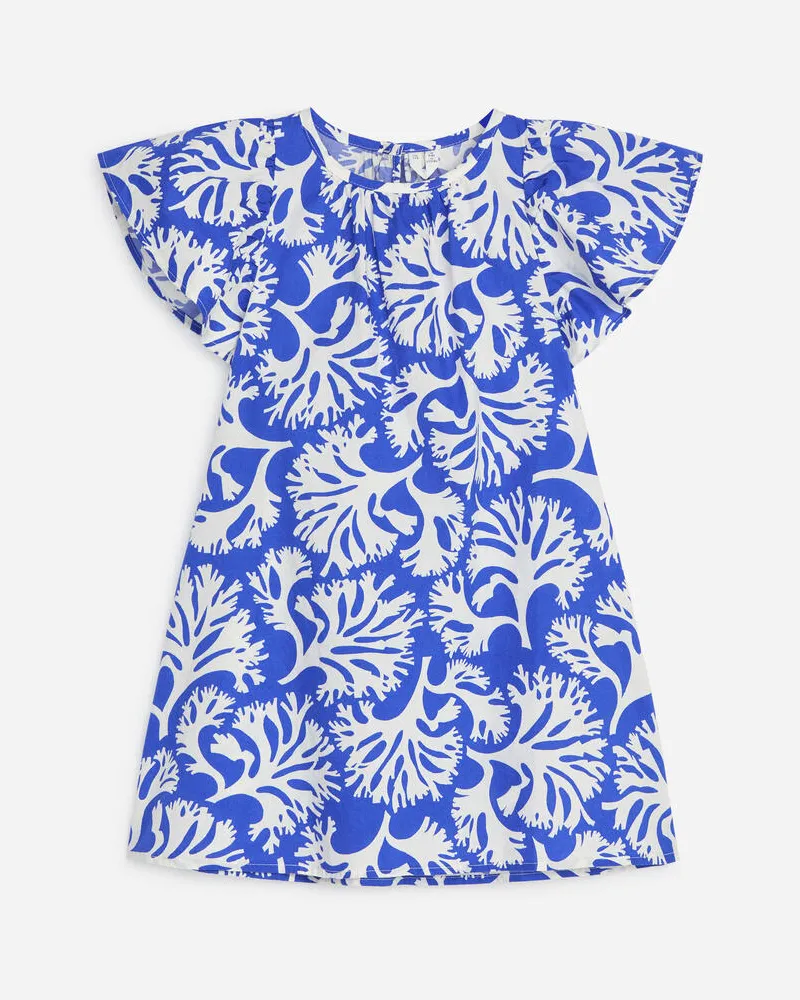 Arket Baumwollkleid -Blau Blau