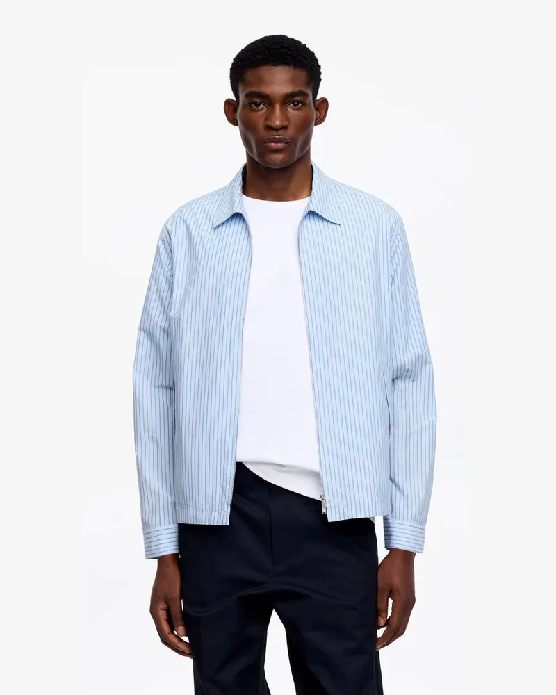 Arket Harrington-Jacke Aus Popeline -Weiß Weiß