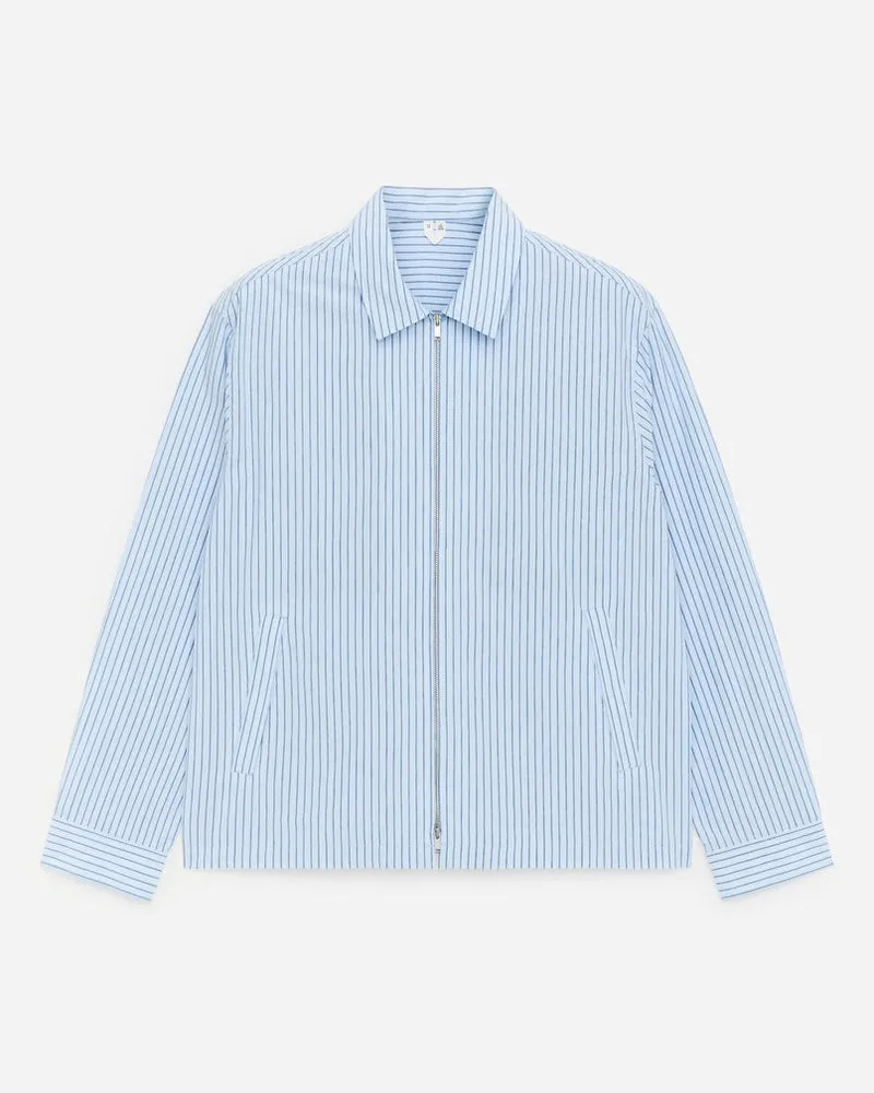 Arket Harrington-Jacke Aus Popeline -Weiß Weiß