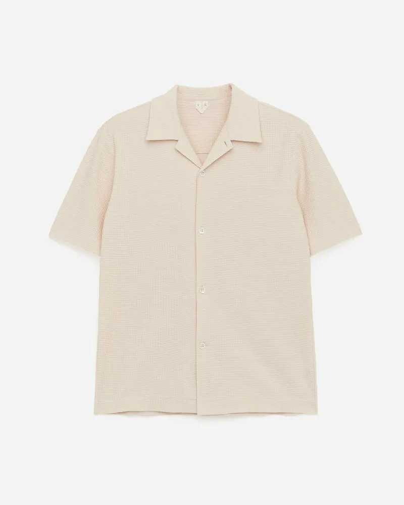 Arket Jerseyhemd Mit Waffelmuster -Beige Beige