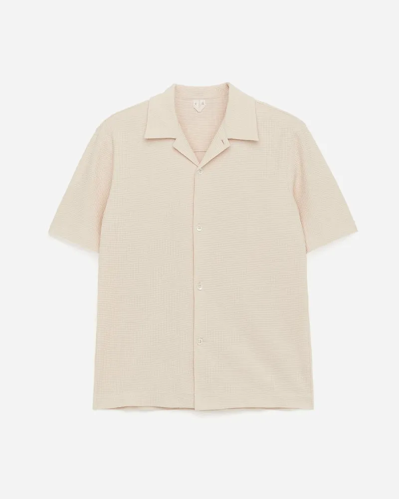 Arket Jerseyhemd Mit Waffelmuster -Beige Beige