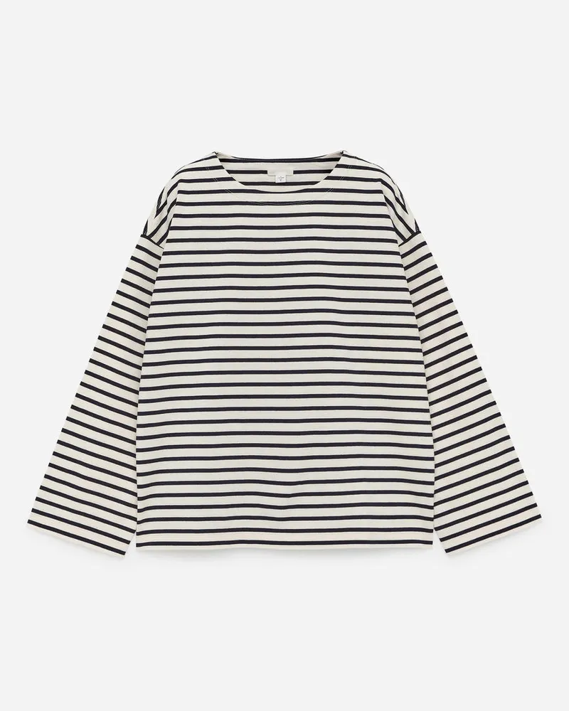 Arket Langarmshirt - Blau|Mehrfarbig|Weiß Dunkelblau