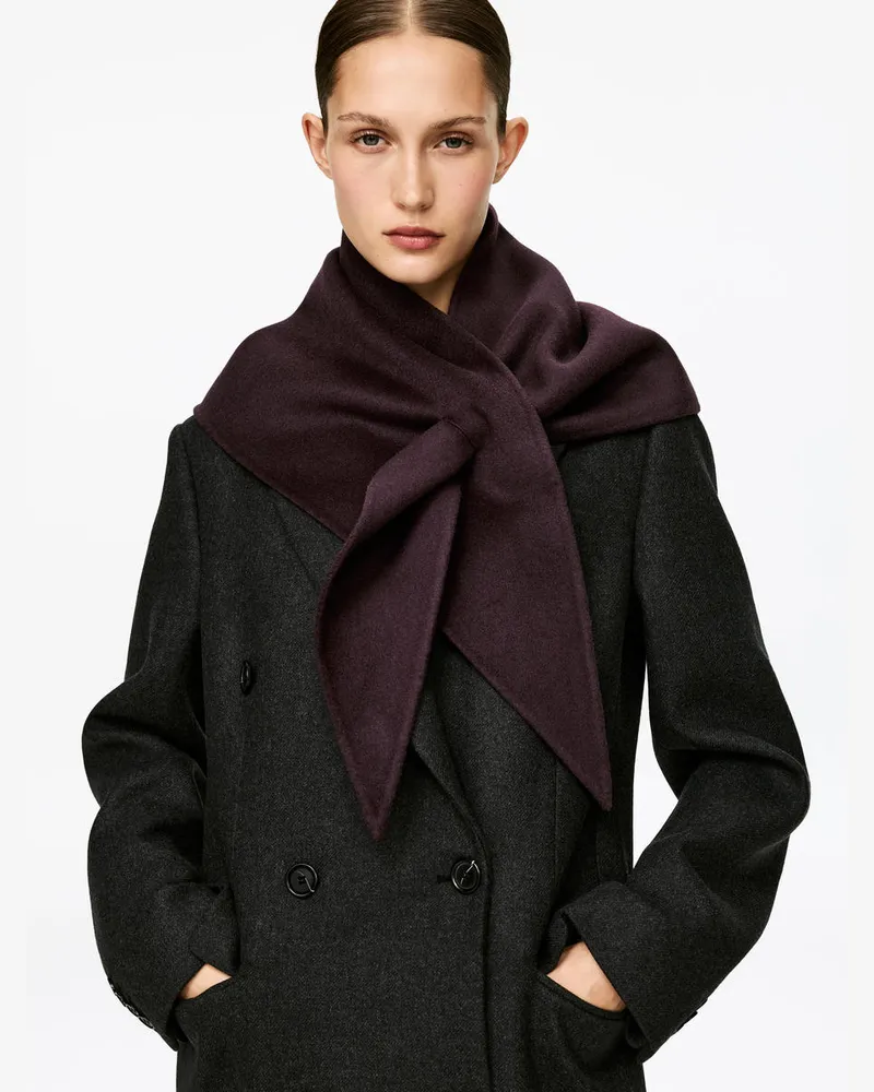 Arket Dreieckstuch Aus Wolle -Rot Rot