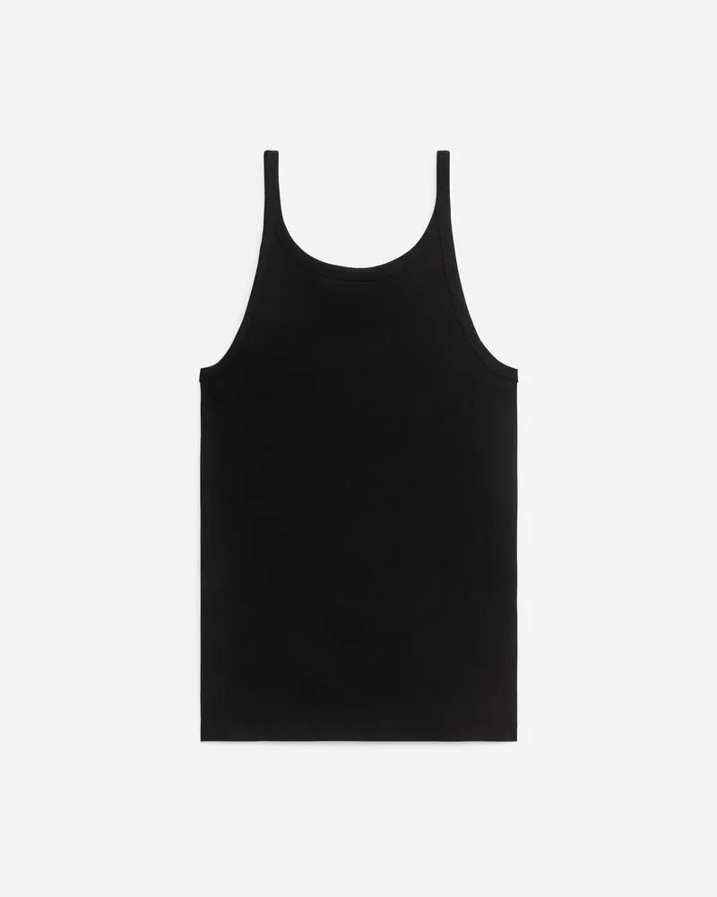 Arket Geripptes Tanktop - Schwarz Schwarz