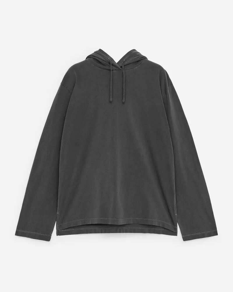 Arket Sweatshirt Mit Kapuze -Grau Grau